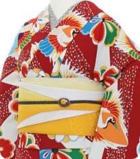 기모노 예시 레트로 모던