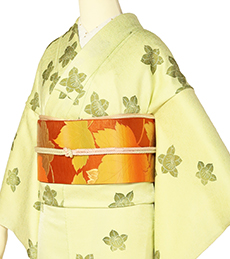 나고야 오비(허리띠) 플랜 실크, 엔틱