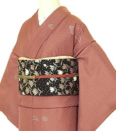 나고야 오비(허리띠) 플랜 실크, 엔틱